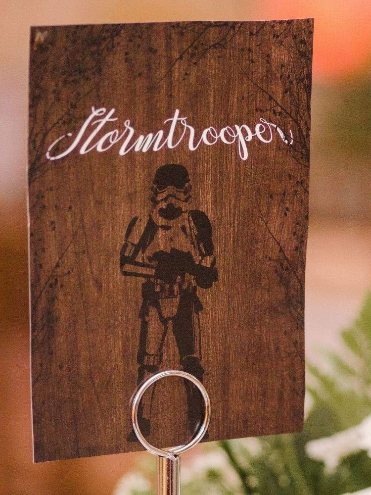 Star Wars wedding table number idea