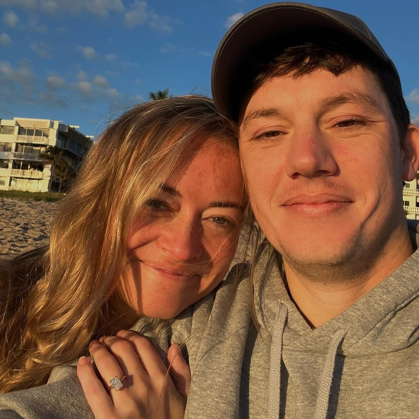 Engagement sunrise on Palm Beach!!