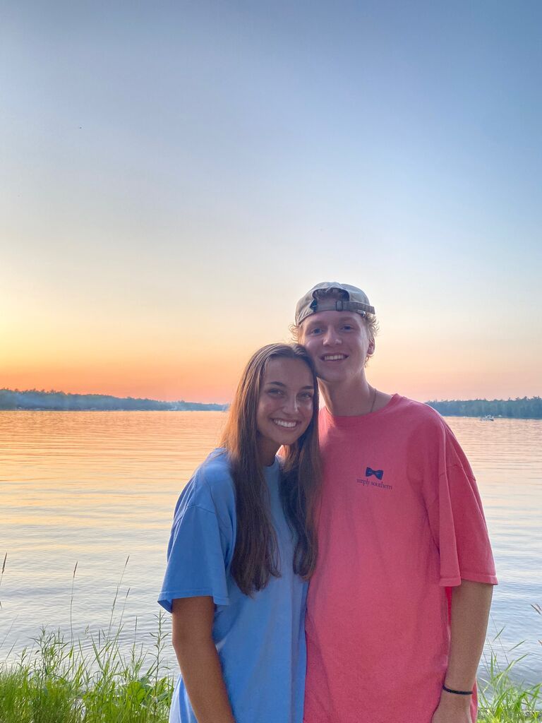 Spent our first summer together filled with cabin weekends, water skiing, and lunch dates.