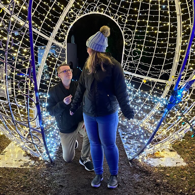 Almost five years to the day, Matt got down on one knee and proposed at the same spot where we shared one our first dates as a couple.