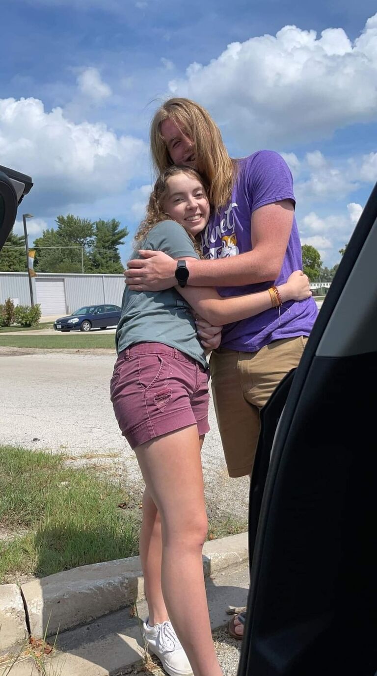 After not seeing each other since the baseball game, Mikala and Wesley were super excited to start the school year together as a couple.