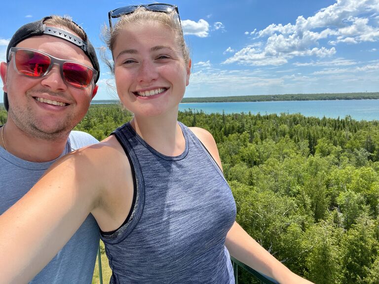 Exploring lighthouses together up north