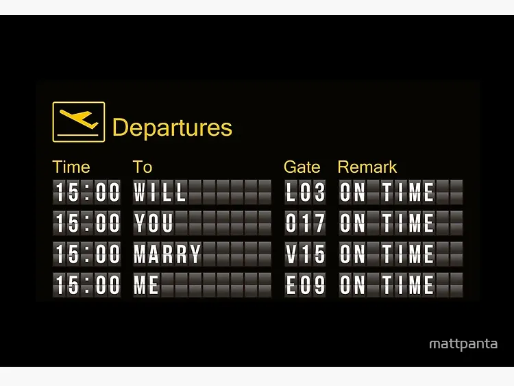 Airport Departures Proposal