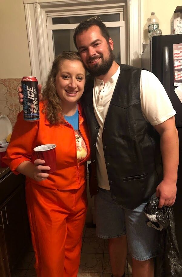 Their second Halloween and Nick's personal favorite costume
