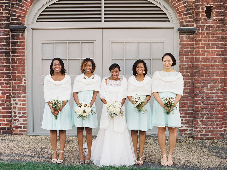 wraps for bridesmaids in winter