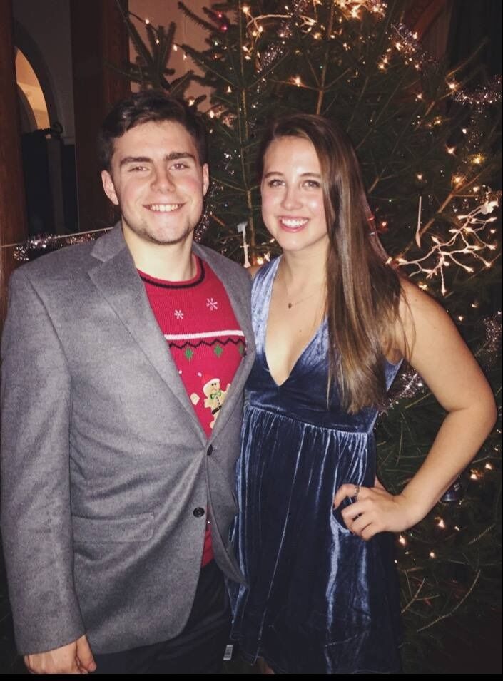 First formal together at Steve's fraternity, Phi Sig
