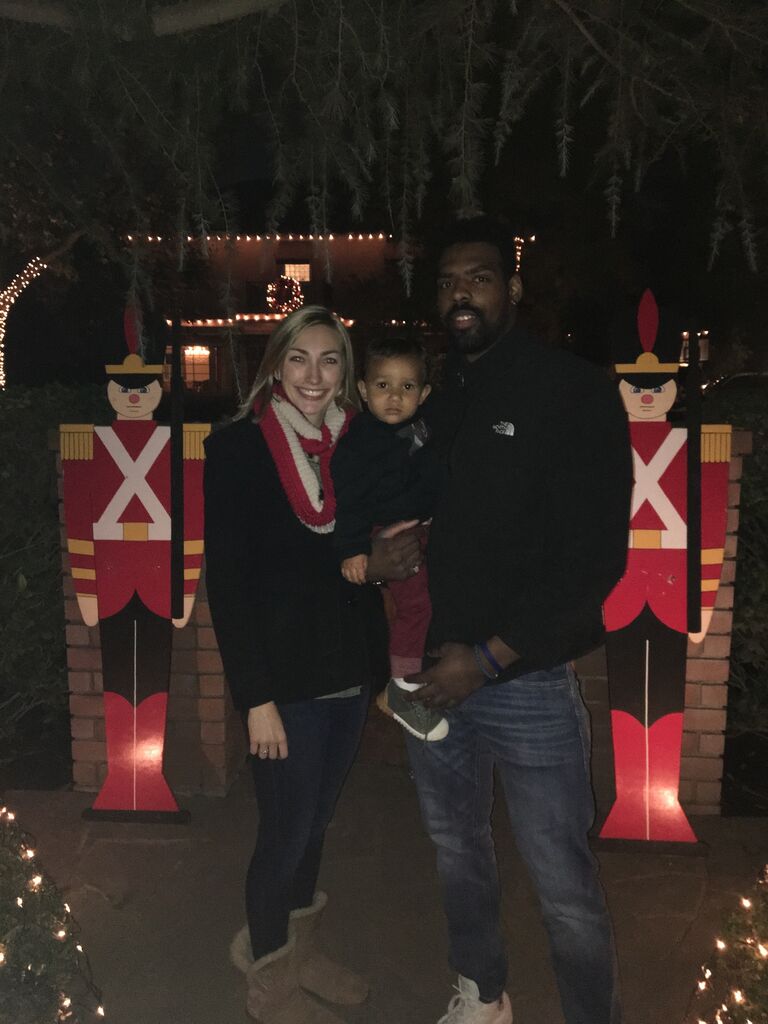 2nd Anniversary and Christmas Tree Lane with our sweet godson Aeroh <3
