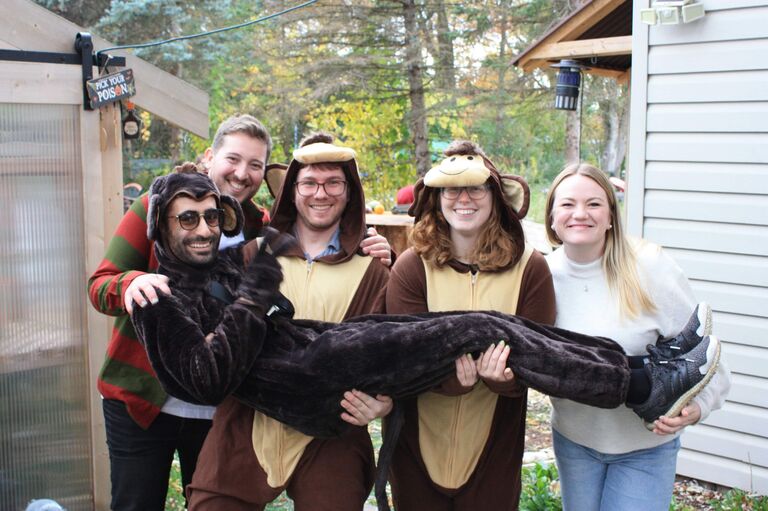 Our friends officially got married and we dressed as Monkeys :) 