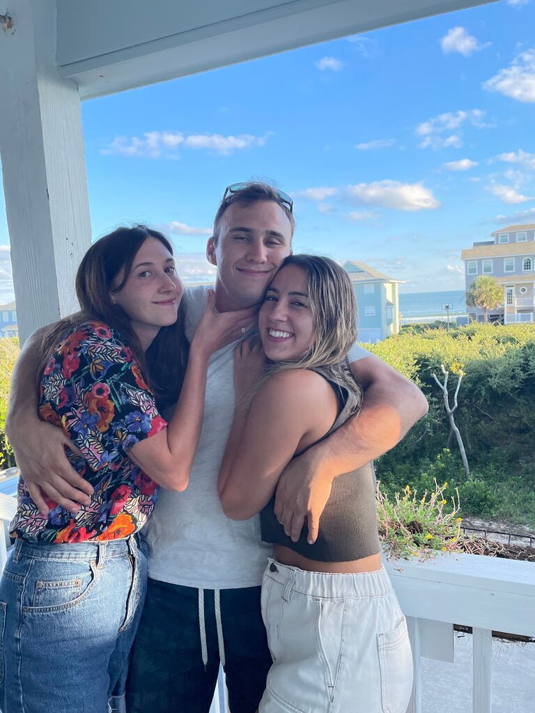 Here we are with John's other little sister Lauren at the annual Blackwell family beach trip in Emerald Isle, North Carolina. This was Danielle's first time getting properly pampered with Southern cooking by John's mom. 