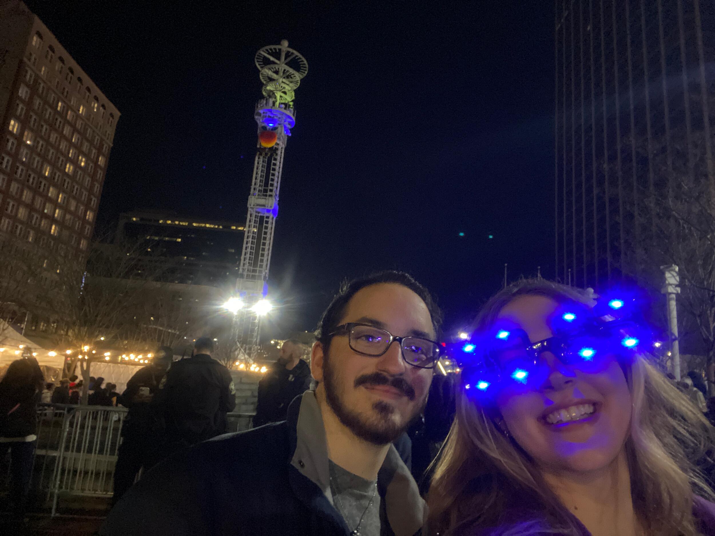 Grace's birthday at the Peach Drop