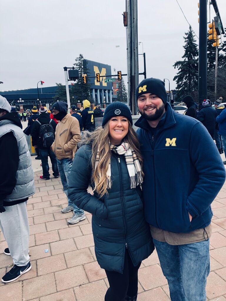 Greg goes home with Morgan for Thanksgiving and they go to their first U of M game!