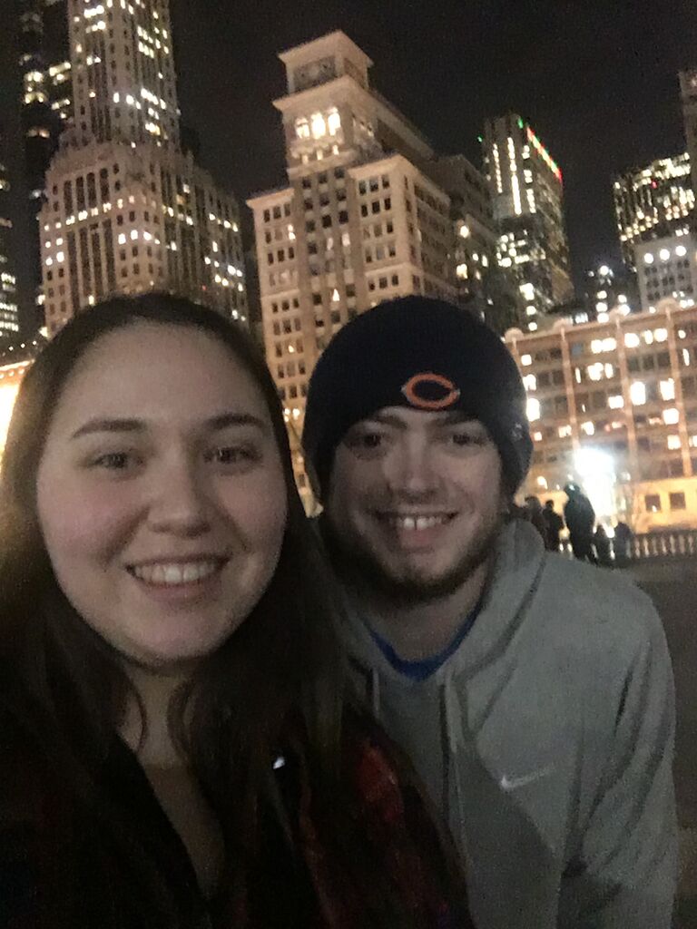 First trip to Chicago, Our favorite place. About 1 year