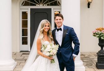 Mitch Marner and his wife Stephanie