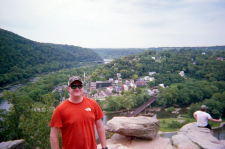 Trip to Harpers Ferry. We had hiked the Maryland Heights trail to the overlook of the town. The 1700-meter elevation and the 4.5-mile hike was worth the view.