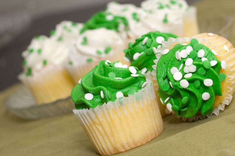 Green cupcakes - Toy Story themed party ideas