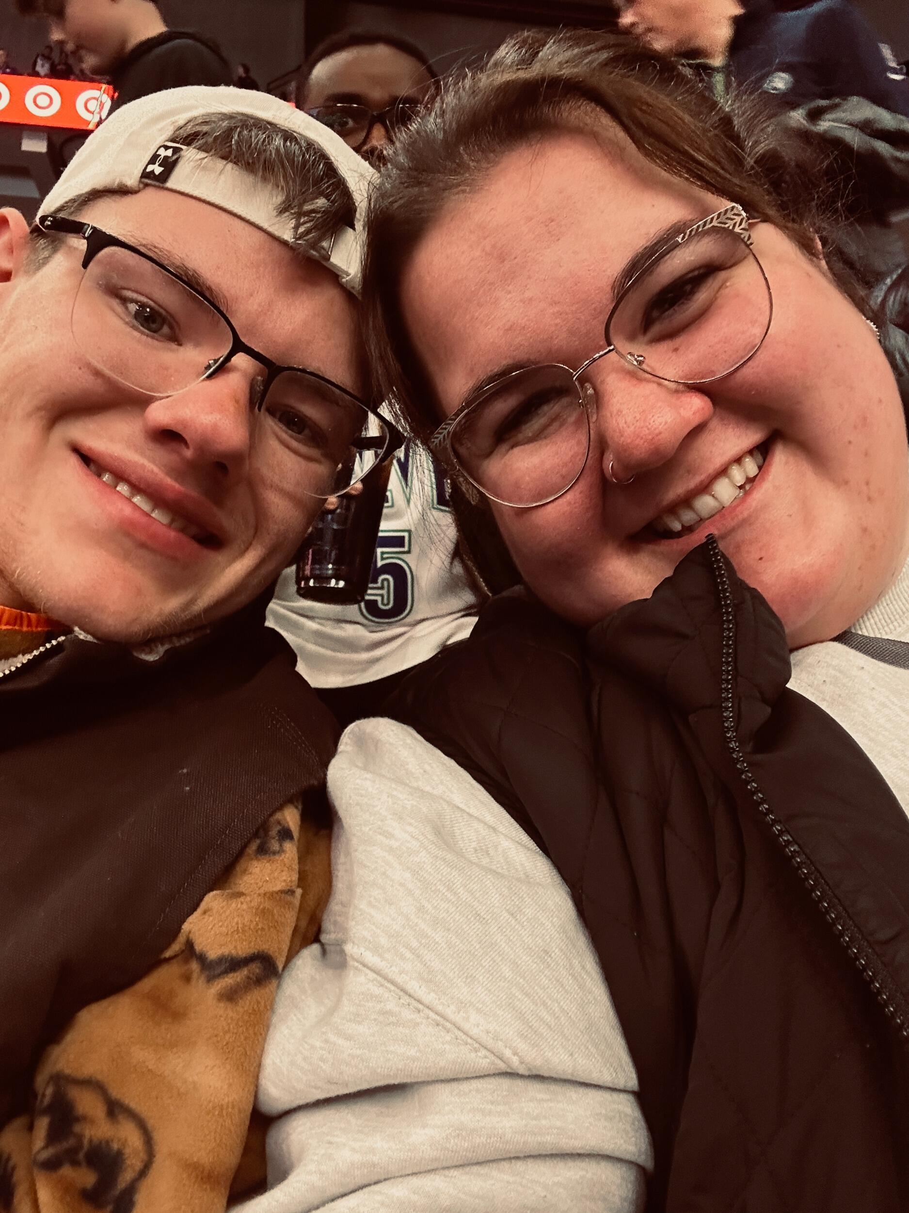 Cade has been slowly acclimating Analia to the Lindner family's love for sports... especially basketball! This was the couple's first trip to a Timberwolves game together and it was a very fun night!
