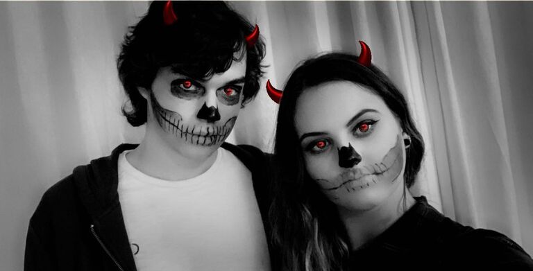 First Halloween! (Spooky skeletons)