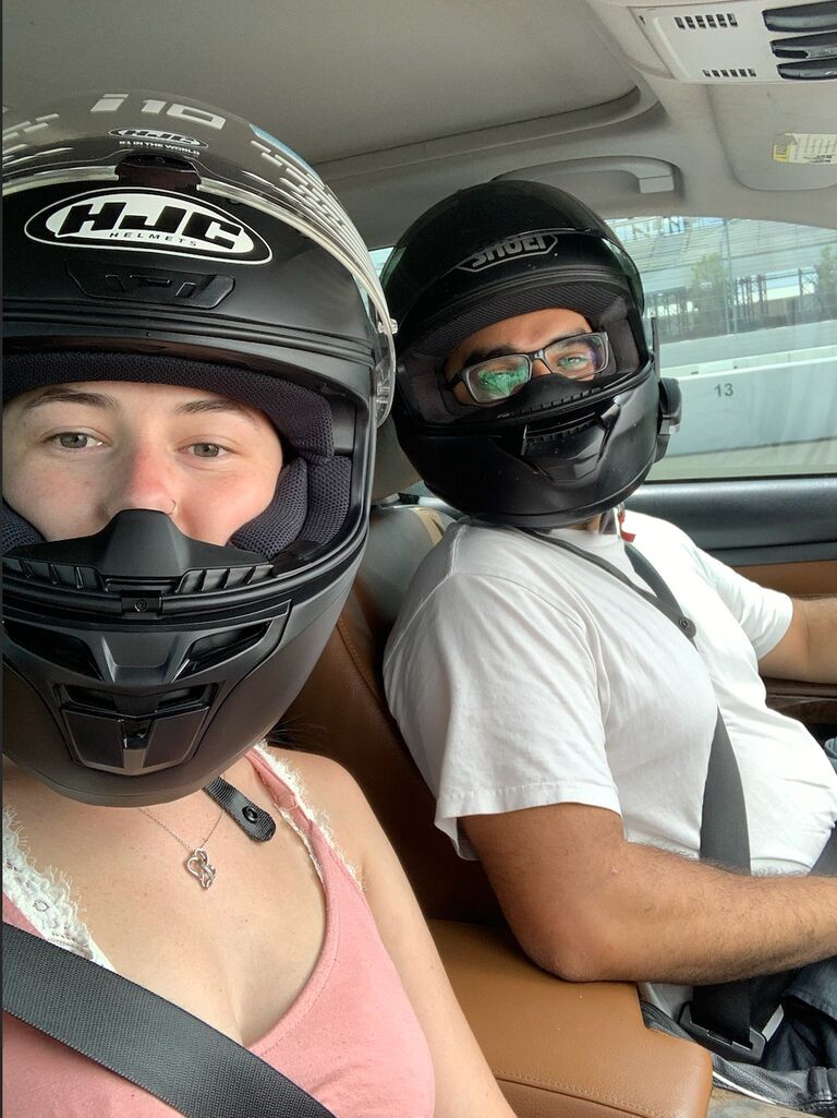 Joey's first time racing with Ahmed.
