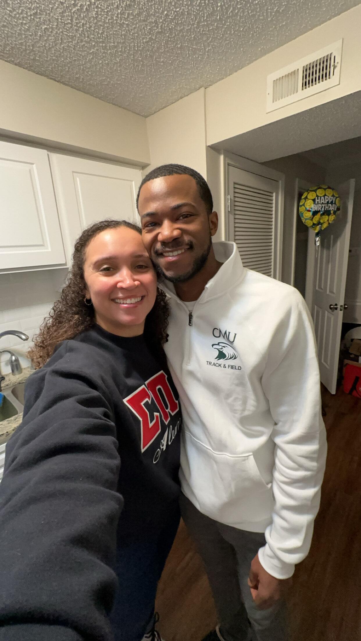 In the same apartment, they got to share many more moments, both big and small: Tevin coaching two National Champion athletes, Mackenzie’s 30th birthday, and new jobs! They love time at home watching TV shows, making meals, playing games (Tevin), reading books (Mackenzie), and learning more about one another.