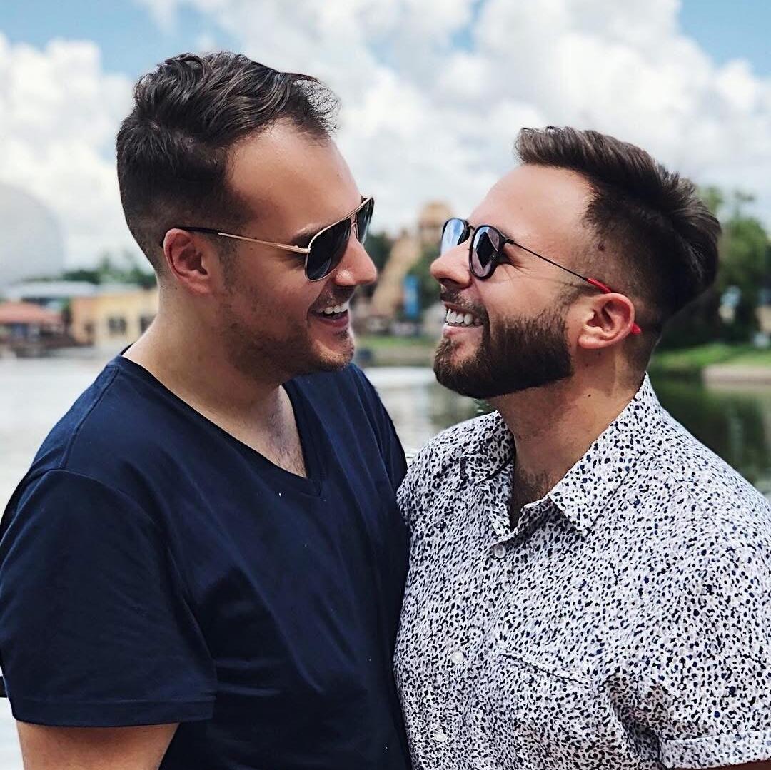 Louis And Raymond's Trip To Disney...5 Weeks After Their First Date.  This Is The First Time They Told Each Other They Loved One Another.