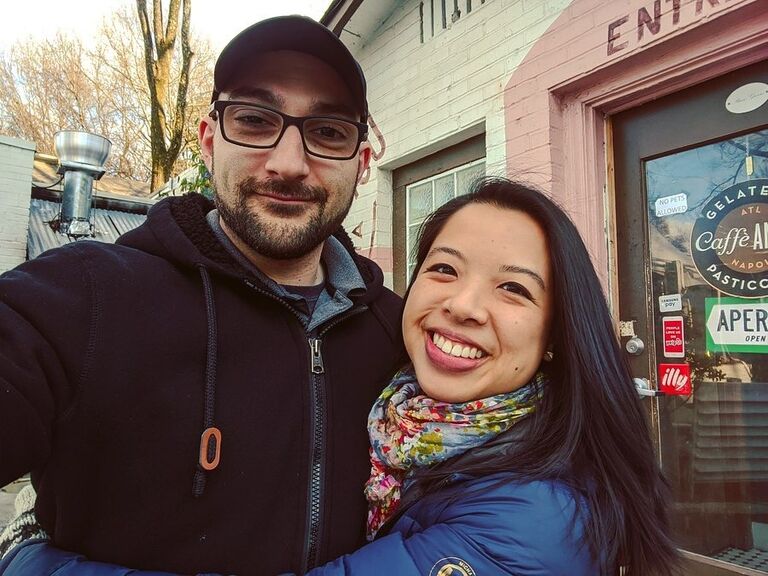 Dennis visited Karena for the first time in Atlanta.