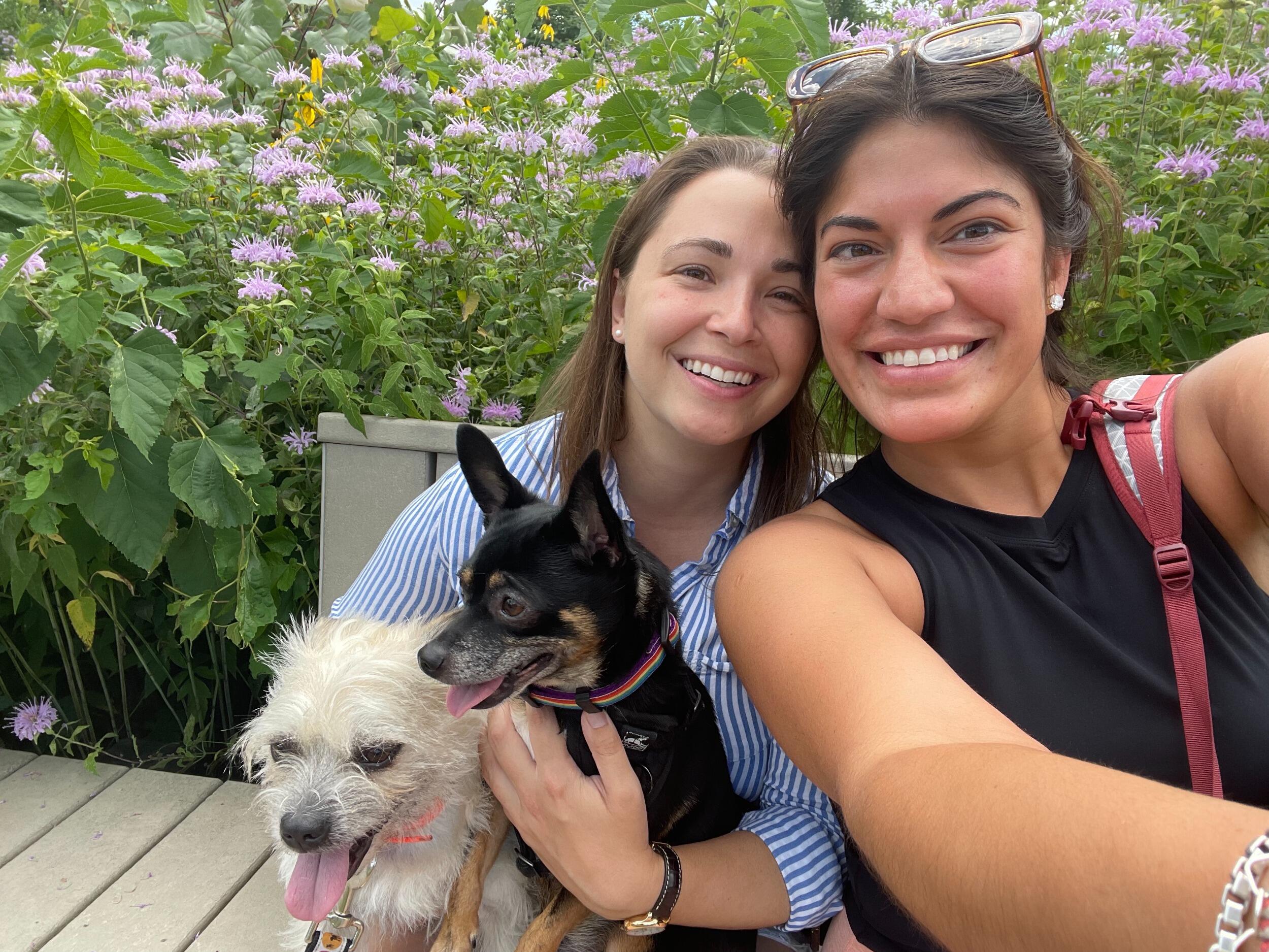 This is one of our first family photos! Marisa screamed in the park in front of all of Chicago because she thought Max was going to bite Toro. Lynette laaaaughheeed.