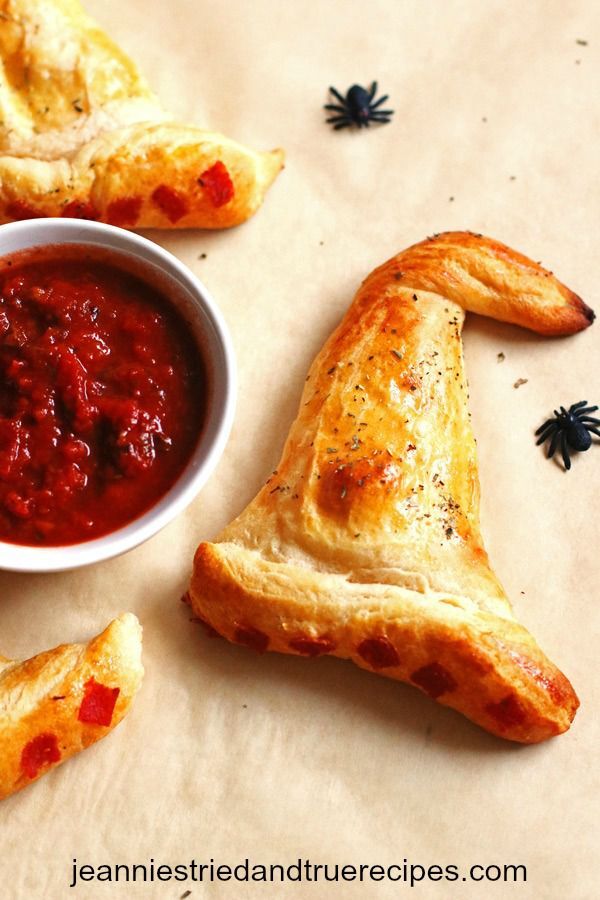 Halloween Finger Food Recipes - Witch Hat Calzones