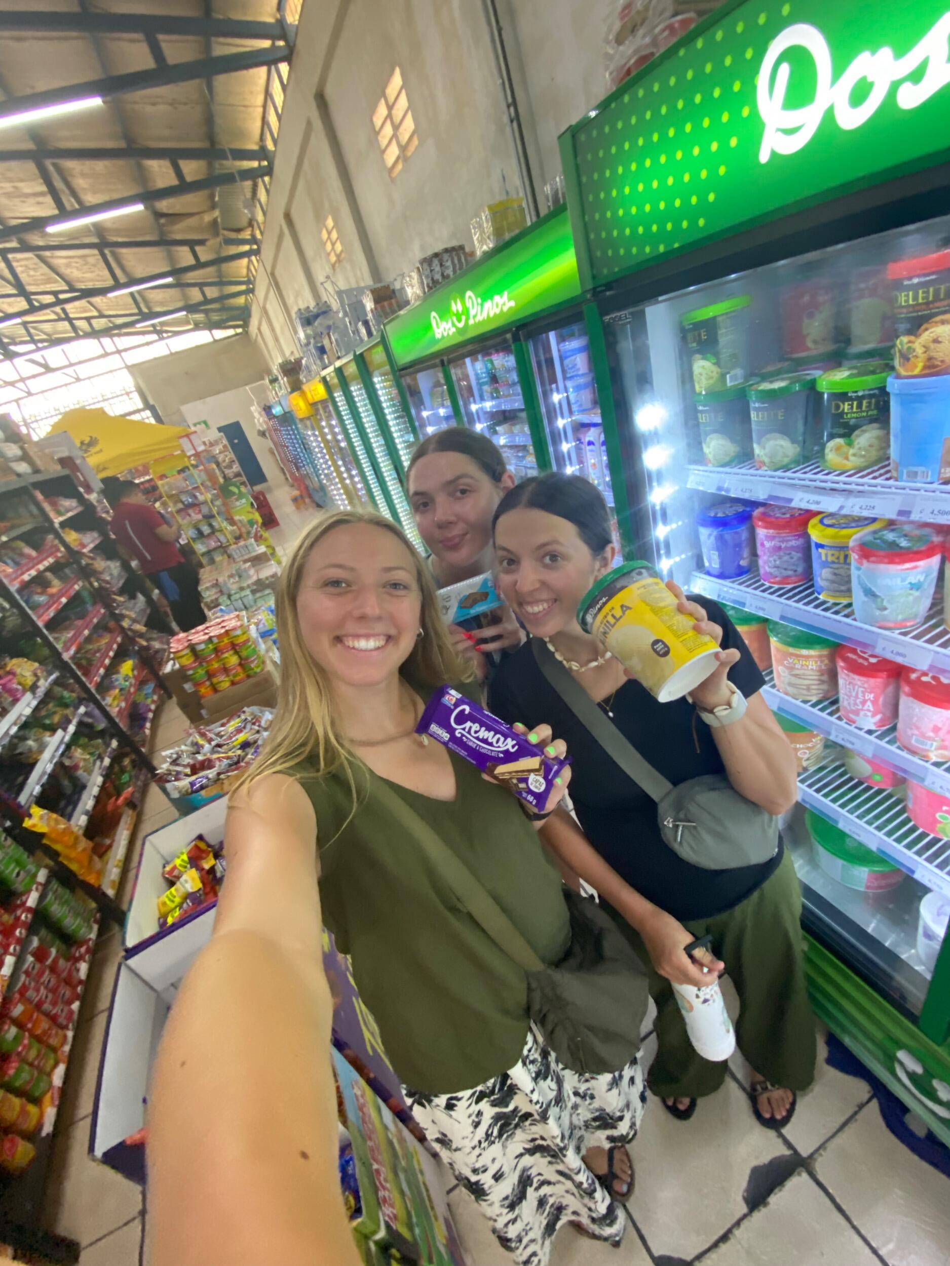 Lia collected all her favorite snacks for Reuben to try in just 4 more months