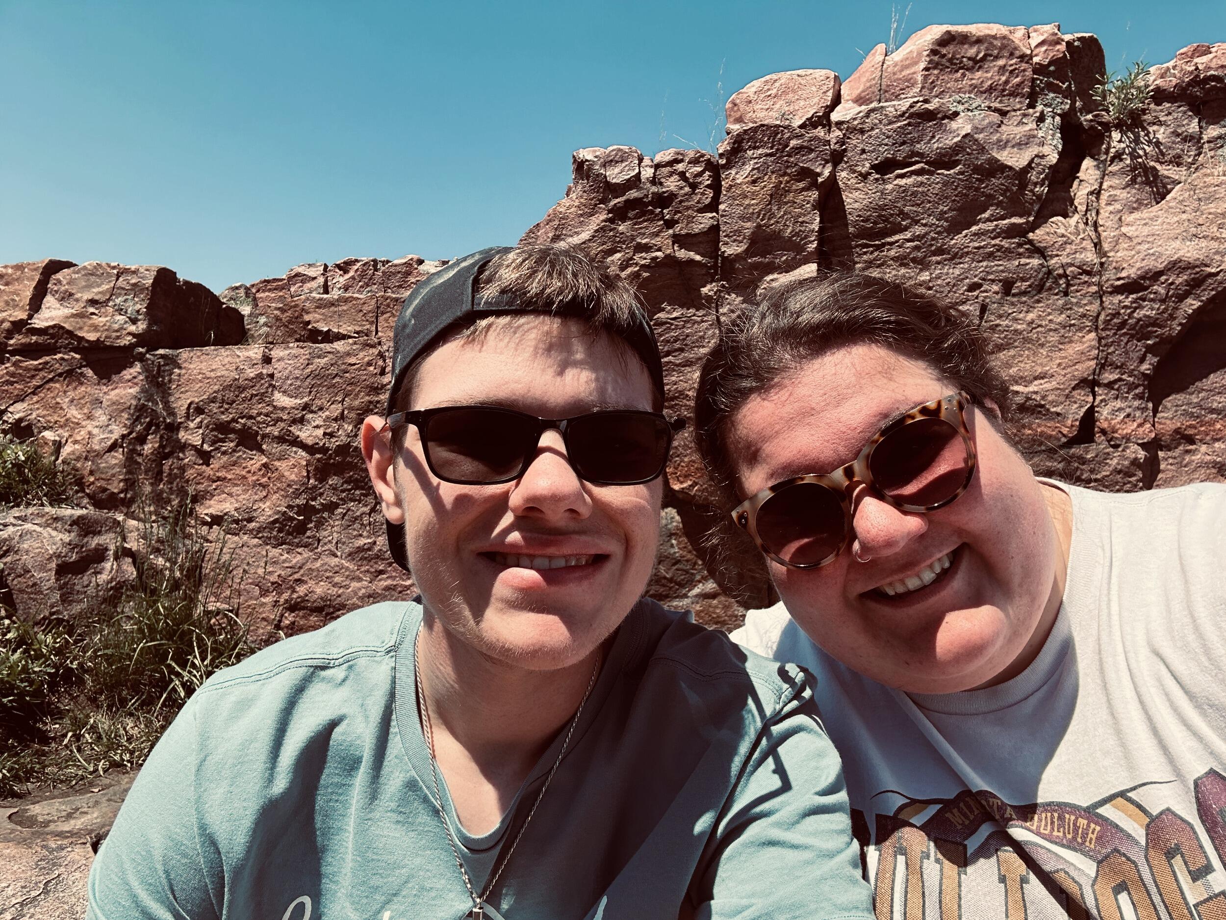 One thing the couple share is their love for adventure! On this one, Cade took Analia to Palisade's Park in South Dakota for the first time and she was over the moon excited about the "cool rocks"!