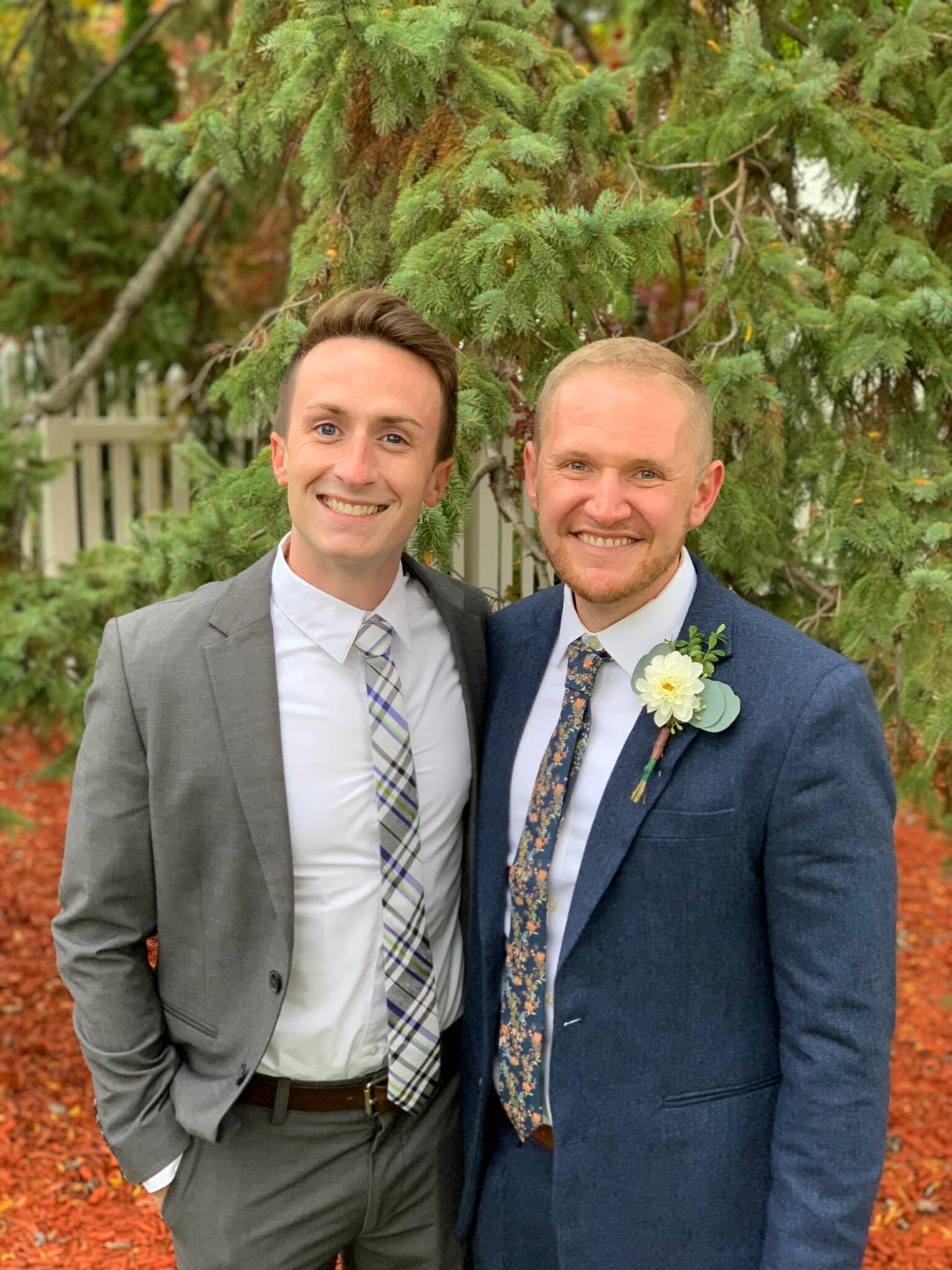 Every once in a while, we manage to pull ourselves away from binge watching TV and countless board games (namely Wingspan) to clean up for friends' weddings!