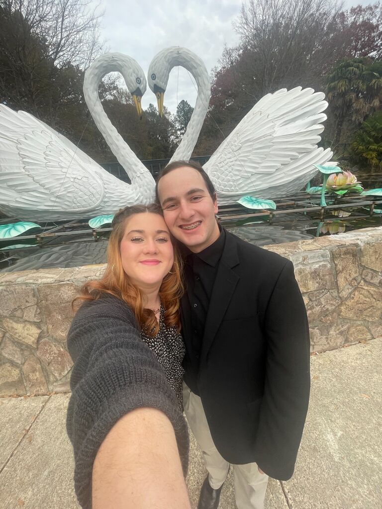 They went to Pullen Park in Raleigh, NC for their first "fancy date!" Nathan planned the whole day, and pulled out all the stops! They went to the park, the Lego Museum, and a fancy Italian restaurant in Downtown Raleigh. 