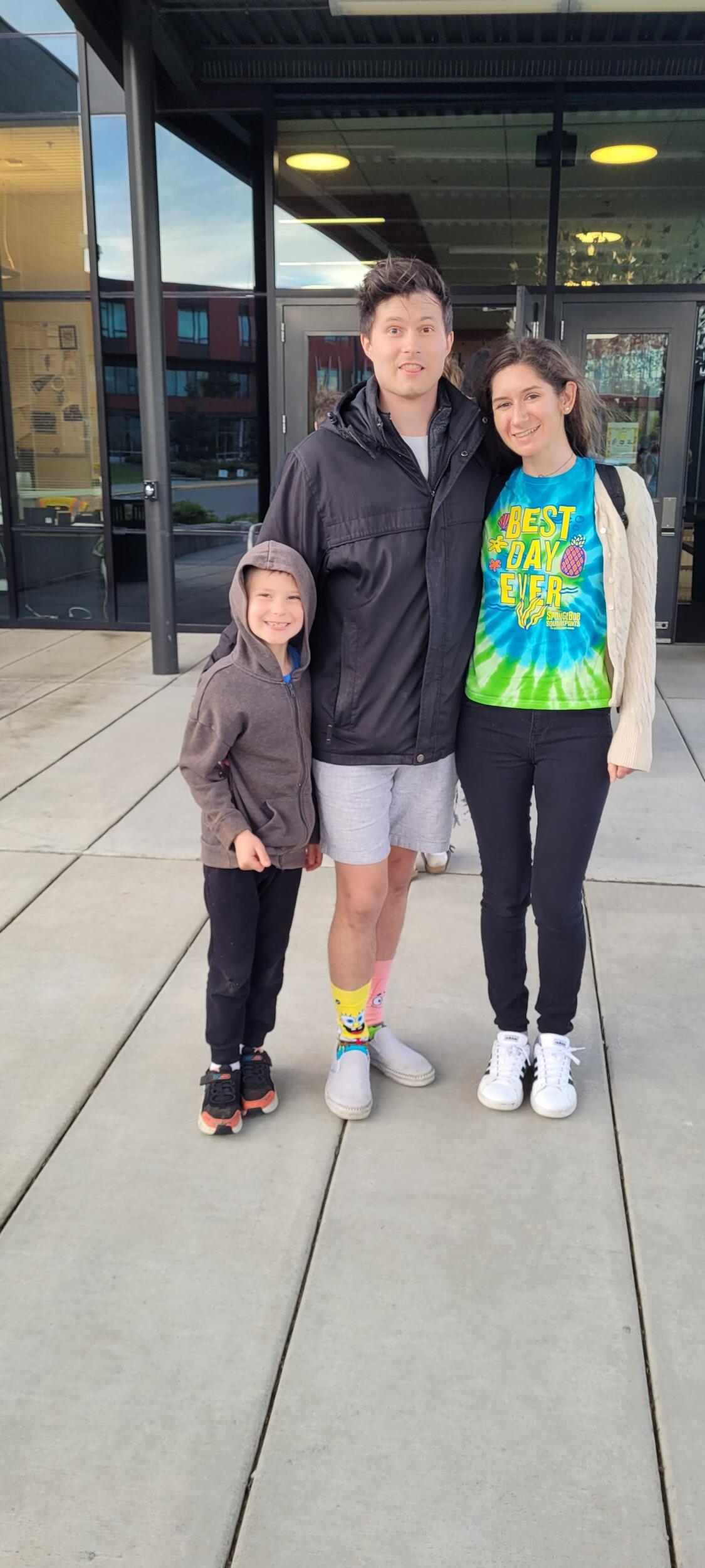 Family outing to see SpongeBob the Musical at a local high school. 