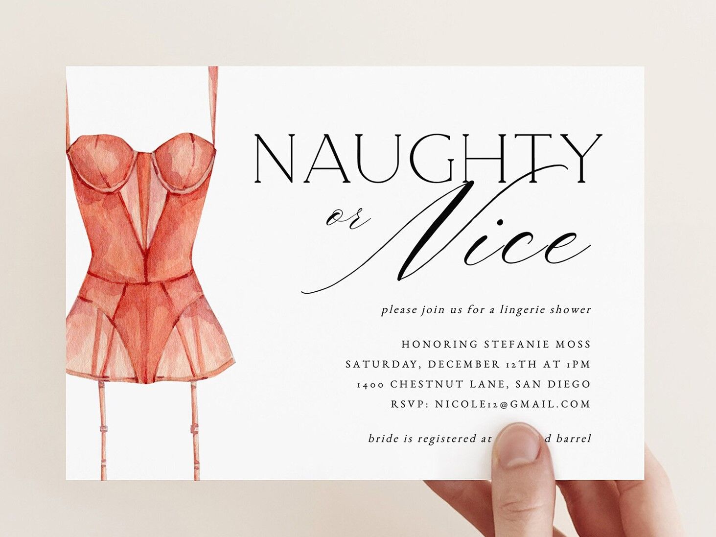 15 Lingerie Party Invitations That'll Make You Blush