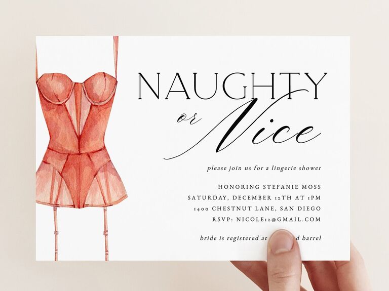 The 15 Best Lingerie Party Invitations for Your Shower
