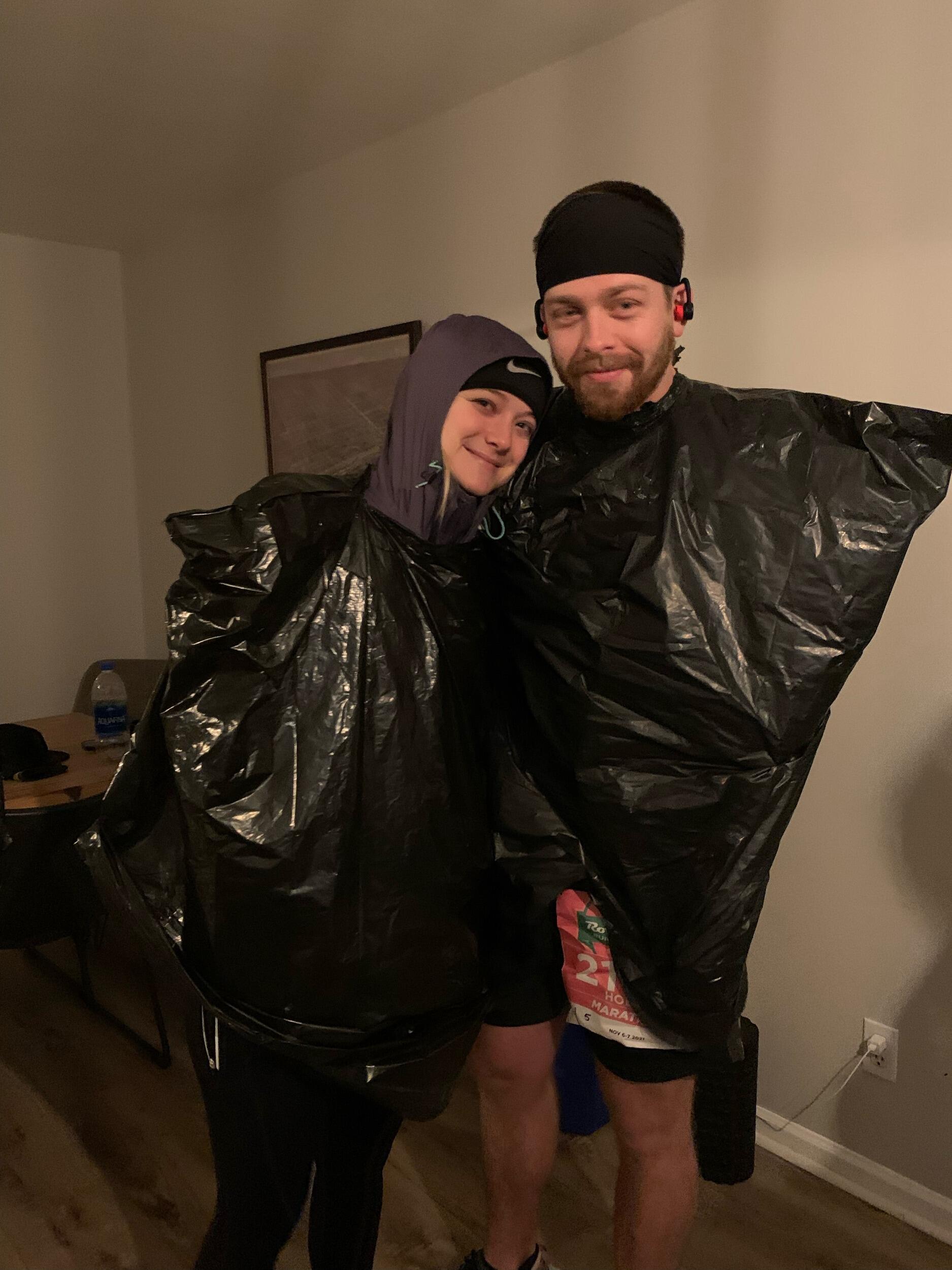 My first half marathon and Ted's first marathon