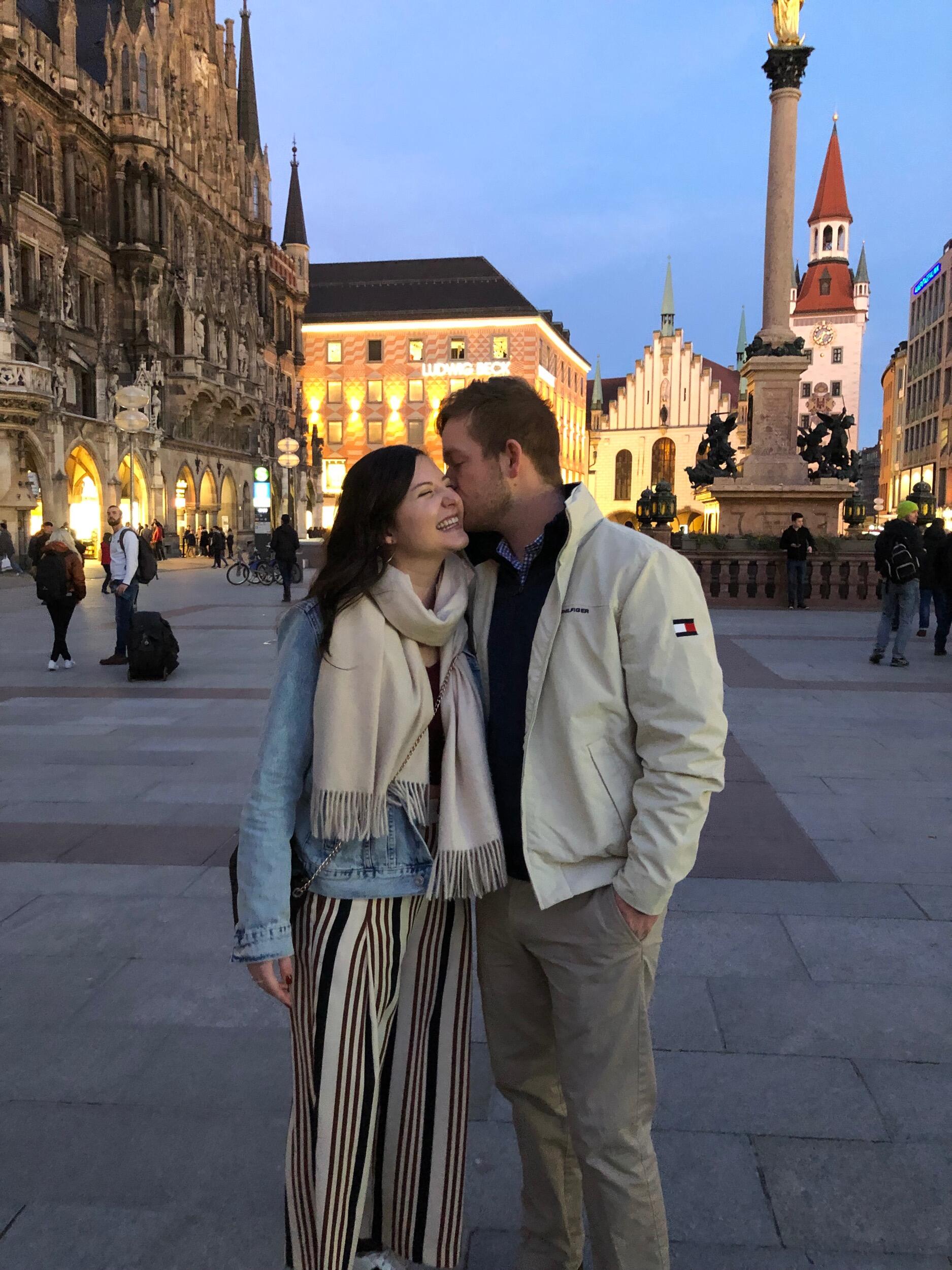Only months after becoming a couple, Sofia moved to Berlin, Germany for the spring semester. Pierce came to visit her with his mom and sister during her spring break. Sofia gave them a tour of Munich, Salzburg, and Vienna!