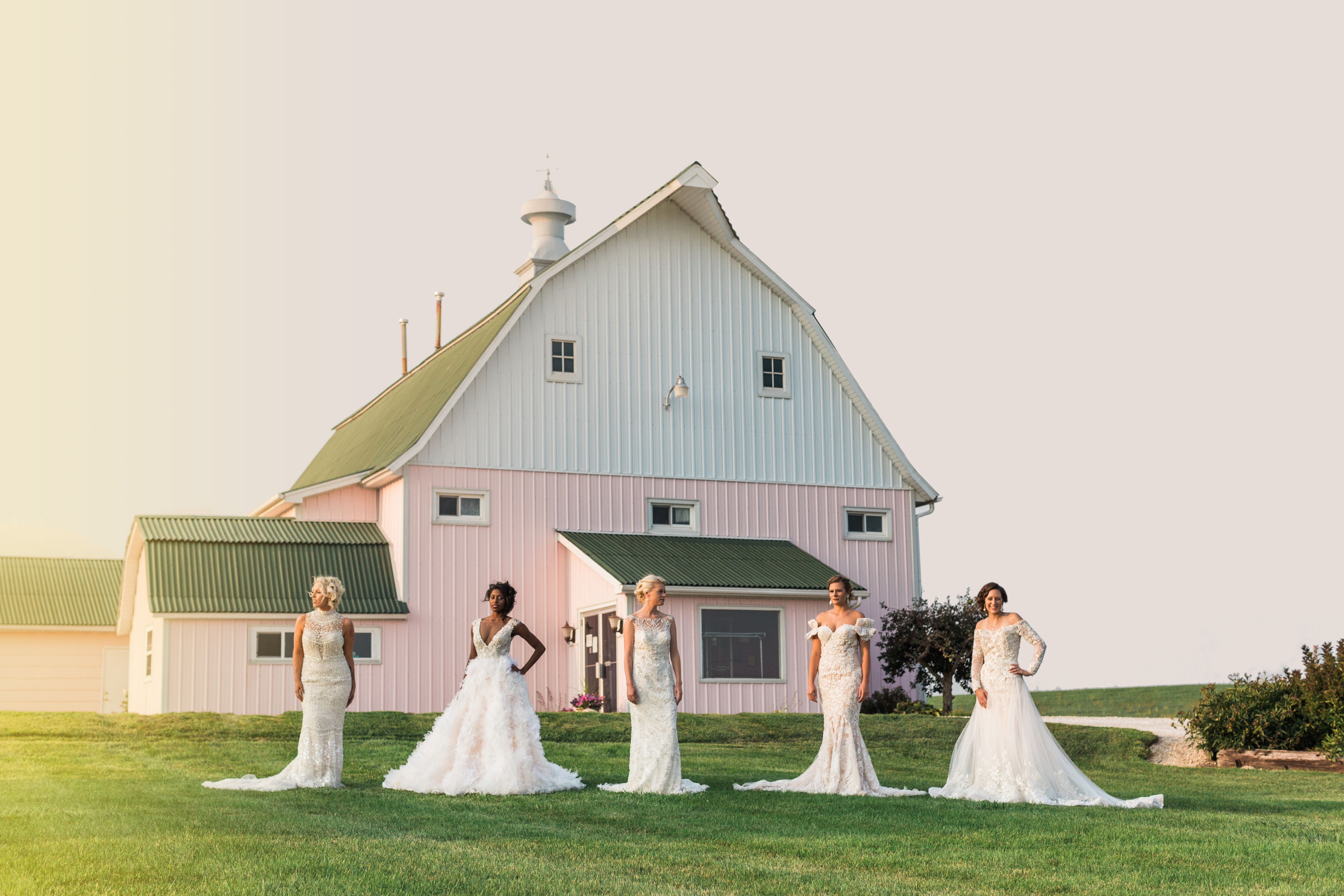 rustic mermaid wedding dress