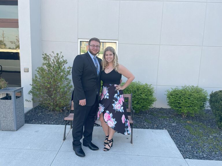 Michael being a champ as he had to go through the second year of Law School Prom. 
