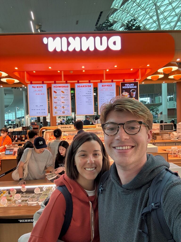 Dunks in South Korea airport. I got a Boston Creme (got pics to prove it).