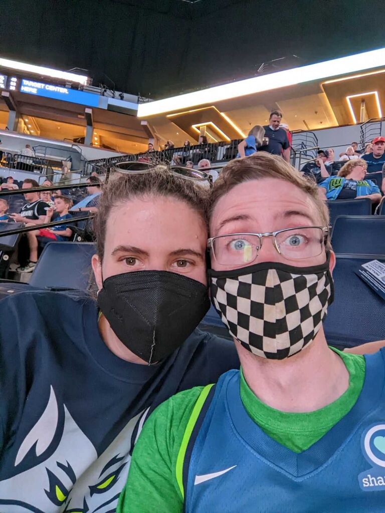 Matt and I enjoying a Lynx game with Anna and Julianne, Matt's sister and her fiance. Yes, they have converted me to be a Lynx fan!