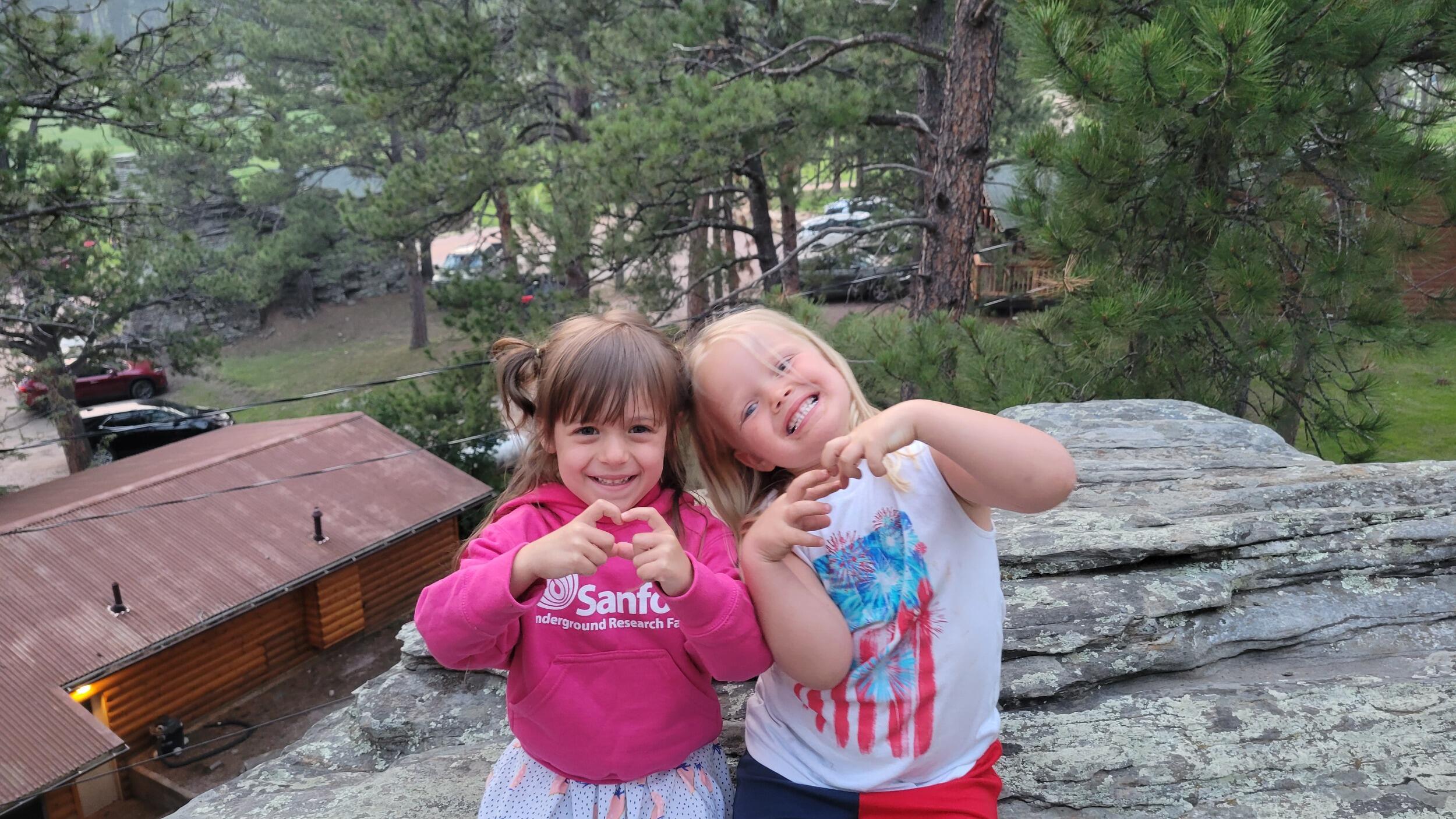First Sperle family reunion. Ada and Ava became fast friends!