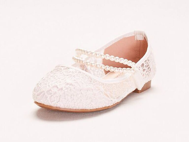 cream flower girl shoes