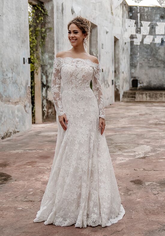 Allure off the shoulder wedding outlet dress