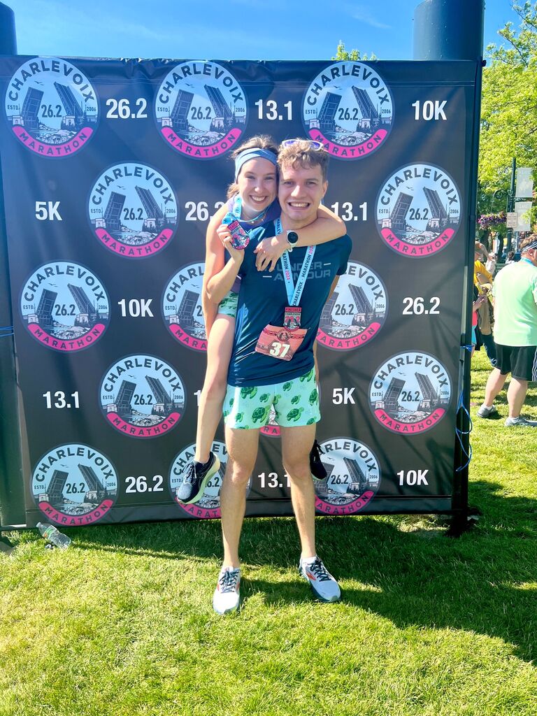 We ran our first marathon in 4 hours 30 mins!