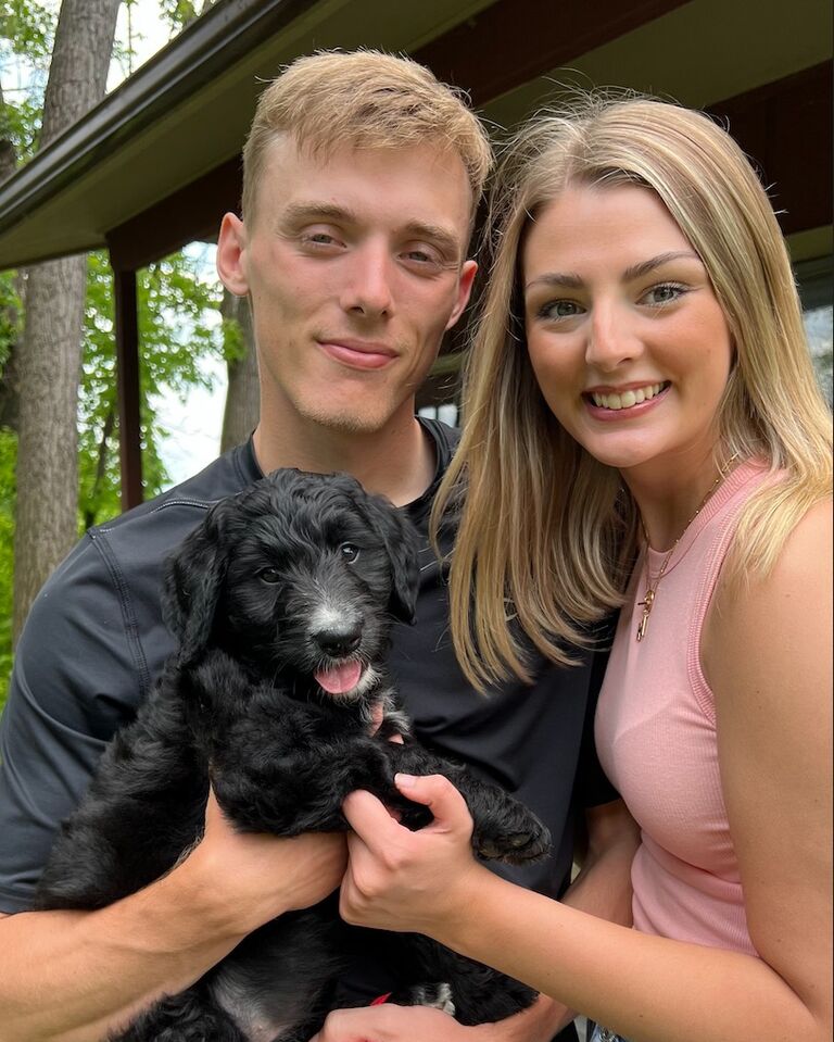 We got a puppy, miss River! 