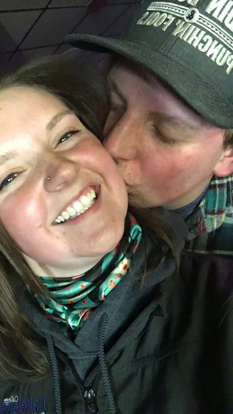 Rhett and I met on a dating site in March 2018 while I was home from college for the weekend. We didn't meet in person till April of 2018, this photo was taken the second time we hung out. 