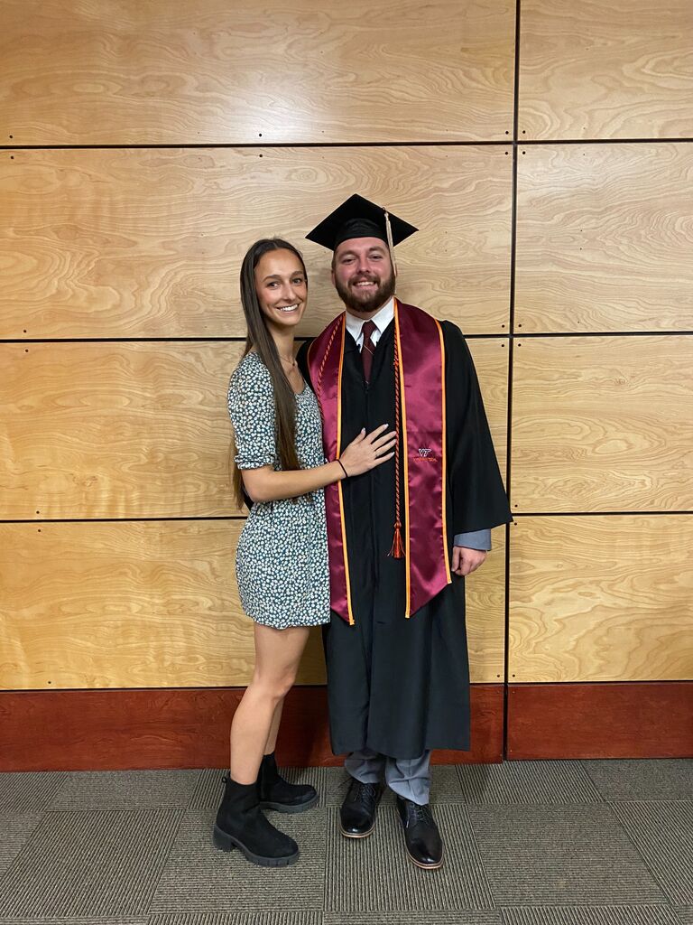 Aaron graduated from Virginia Tech!