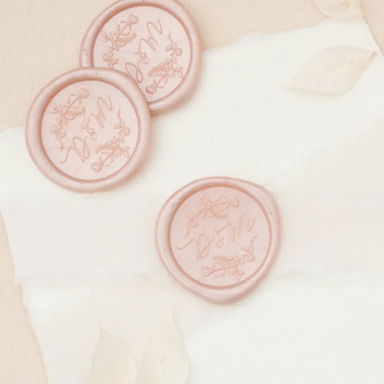 Love Heart Wedding The Knot Wax Seal Stamp