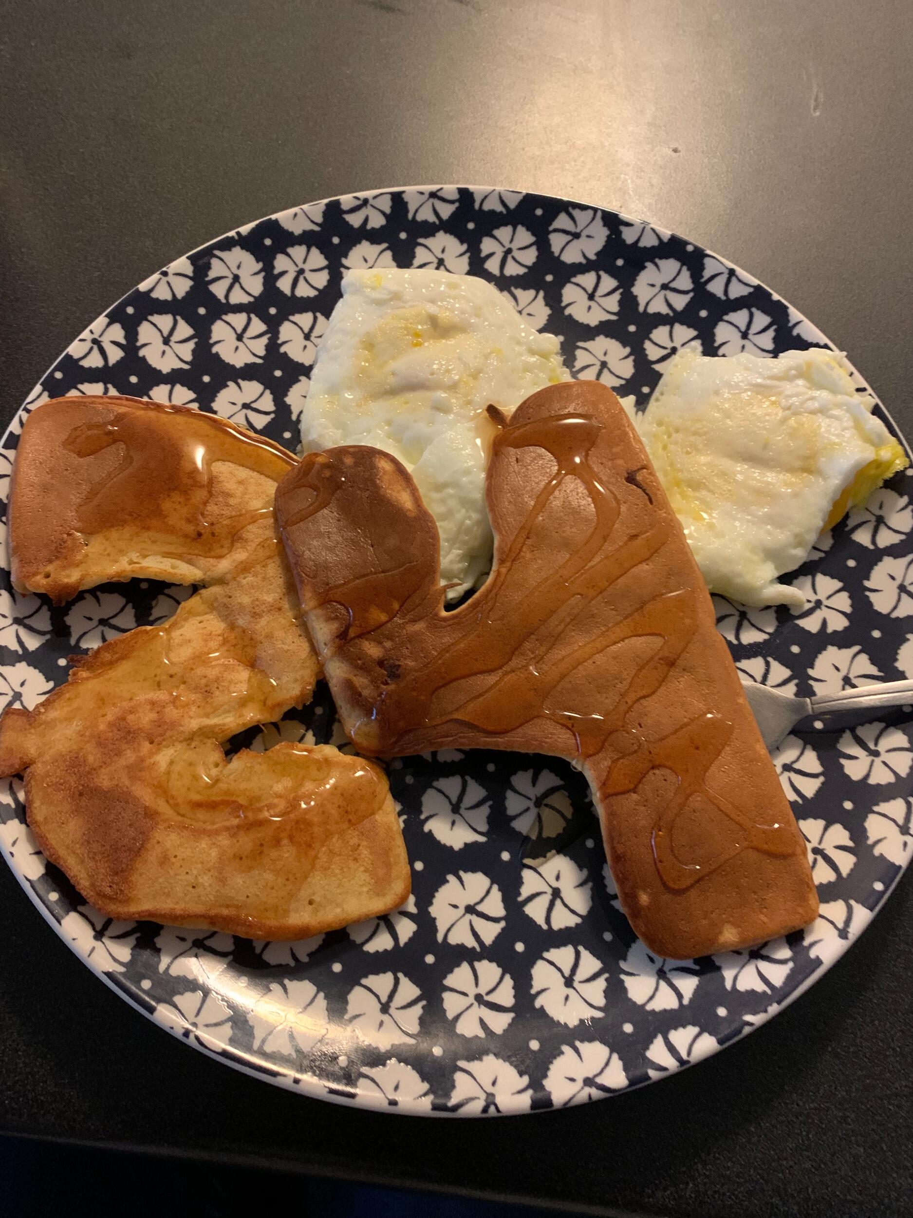 For Sarah’s 24th birthday, Sam went out of his way to make her feel at home. Knowing she was missing her family, he recreated one of her cherished family traditions with a special “24” pancake.