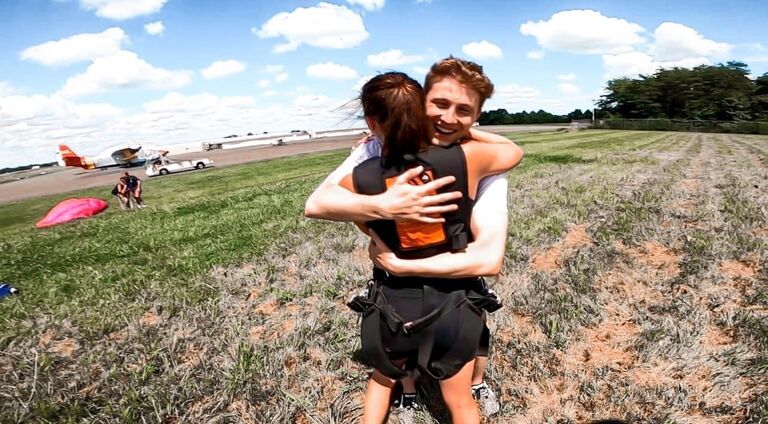 Our adventures went beyond just traveling. In August of 2022 we both checked off a huge bucket list item of skydiving for the first time!